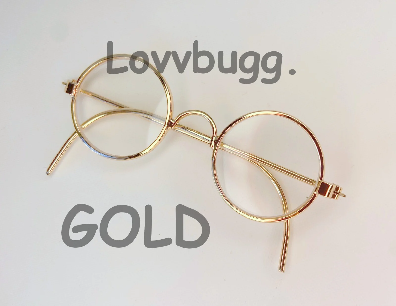 Gold Wire Frame Eye Glasses for American Girl 18" Doll FREESHIP ADDS! LOVVBUGG!