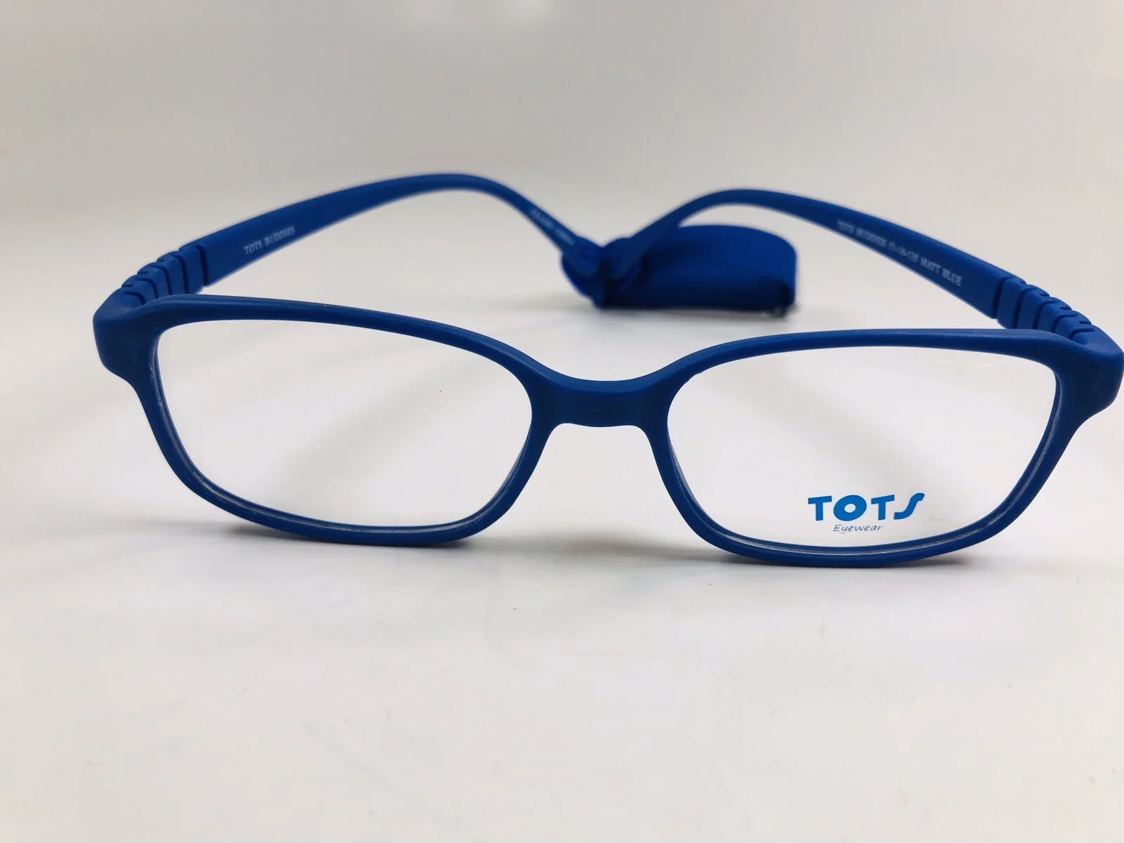 New TOTS Matte Blue BUDDIES Eyeglasses for KIDS 51mm with Case & Strap 4
